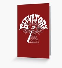 13th Floor Elevators (white) Greeting Card