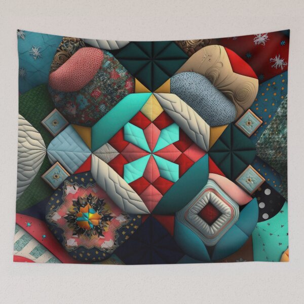 Artikelvorschau, Abstraktes Patchwork-Muster sieben entworfen und verkauft von Juliascutecornr.