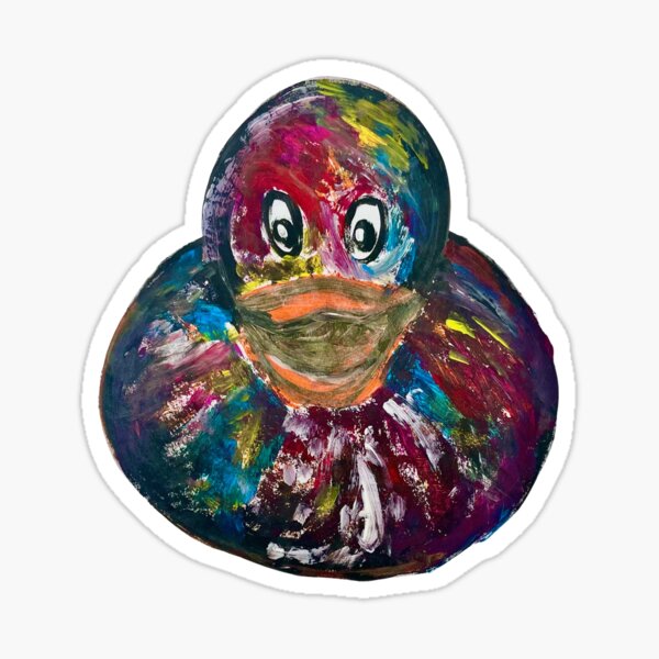 Artsy Duck Sticker