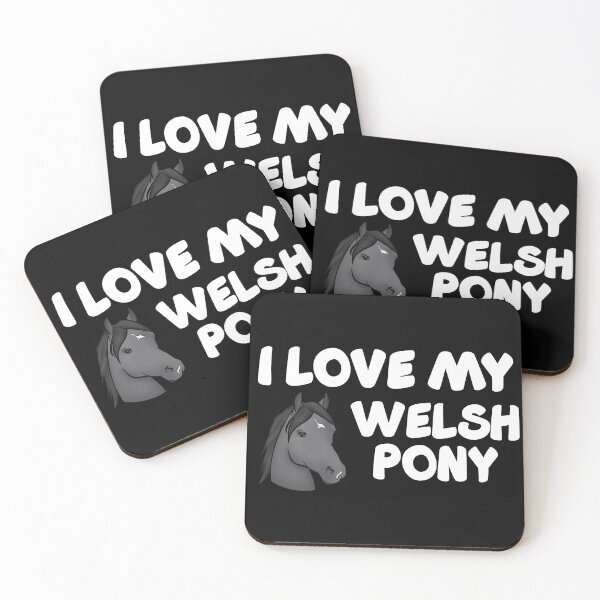 Item preview, I Love my Welsh Pony! (Black) designed and sold by theaadesigns.