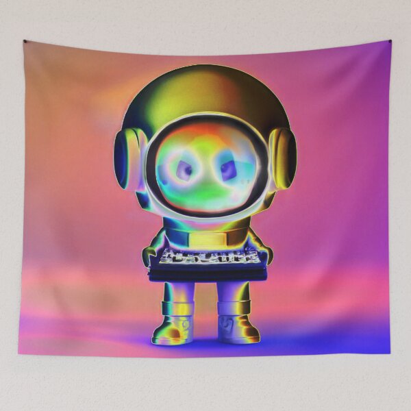 Item preview, Funky Little Spaceman with Keyboard designed and sold by DieselElkins.