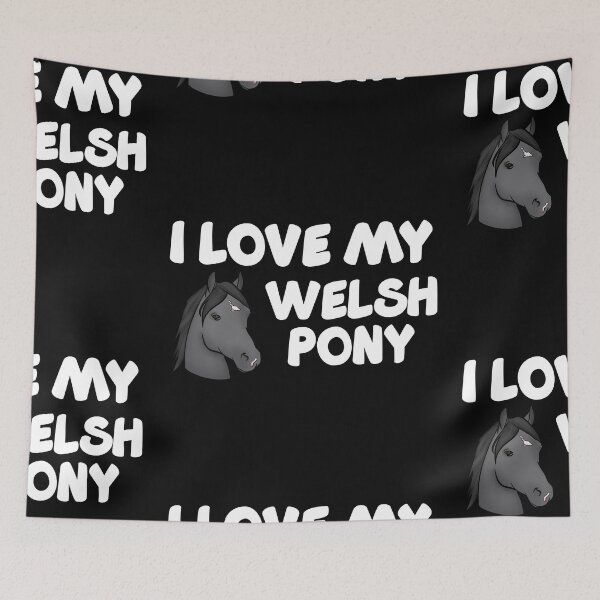 Item preview, I Love my Welsh Pony! (Black) designed and sold by theaadesigns.