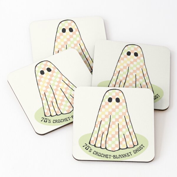 Artikelvorschau, 70er Häkeldecke Ghost entworfen und verkauft von skpersephone.