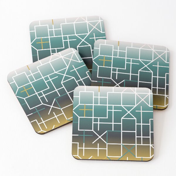 Item preview, The protector Sheen Gold waves plus lines print designed and sold by TechsQuickArt.