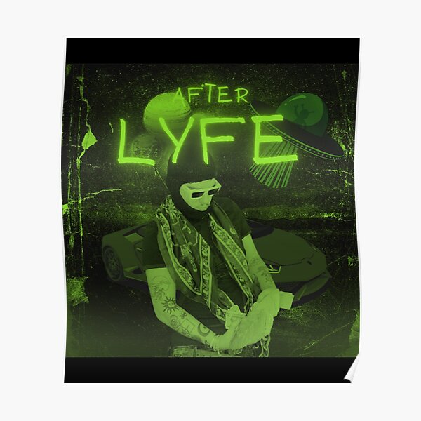 Póster «Afterlyfe Yeat Twizzy Tonka Alien Flexing Racks Trippy Fan Art