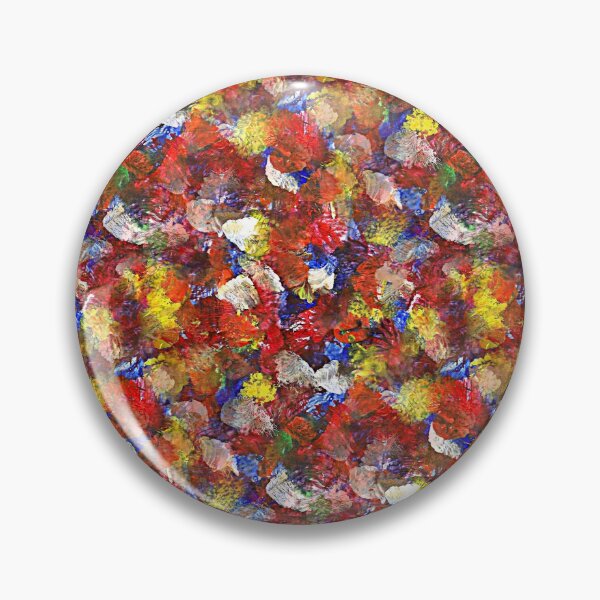 Item preview, Colourful Acrylic Painting Floral Meadow Pattern Design designed and sold by SpieklyArt.