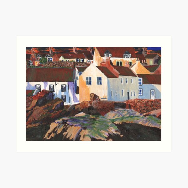 Rocky Shore, Pittenweem Art Print