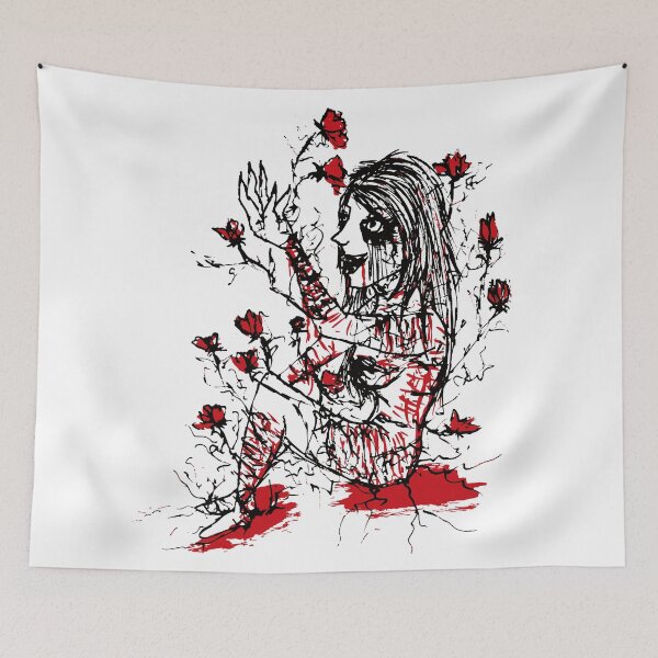 Item preview, Bloody roses horror goth edgy sad aesthetic designed and sold by Hekkoto.