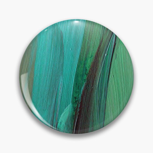 Item preview, Aqua And Vibrant Green Big Brushstrokes Abstract Painting designed and sold by DEC02.
