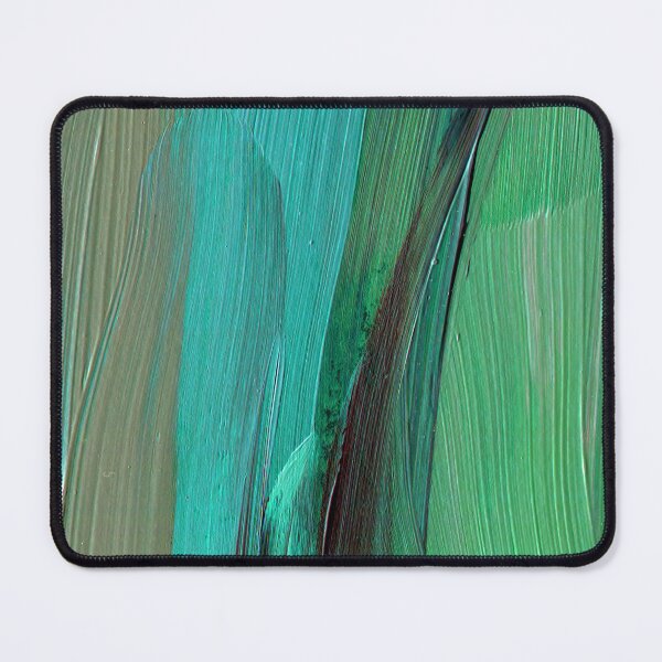 Item preview, Aqua And Vibrant Green Big Brushstrokes Abstract Painting designed and sold by DEC02.