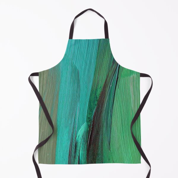 Item preview, Aqua And Vibrant Green Big Brushstrokes Abstract Painting designed and sold by DEC02.