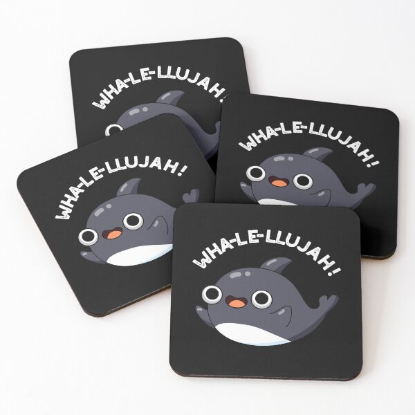 Item preview, Wha-le-llujah Funny Whale Puns (Dark BG) designed and sold by punnybone.
