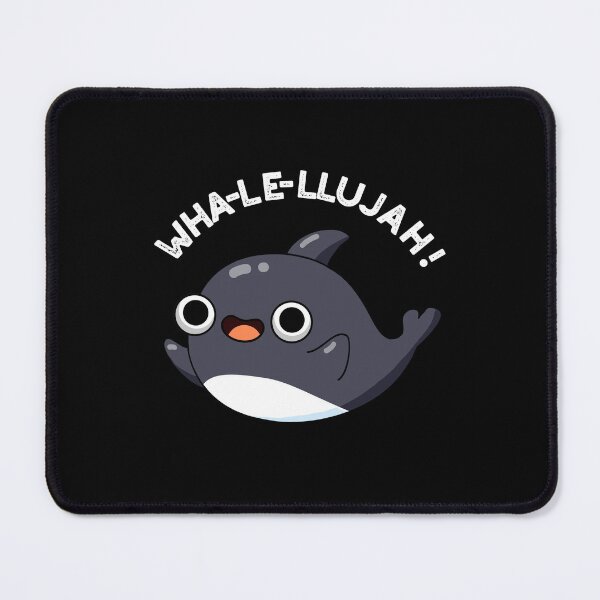 Item preview, Wha-le-llujah Funny Whale Puns (Dark BG) designed and sold by punnybone.