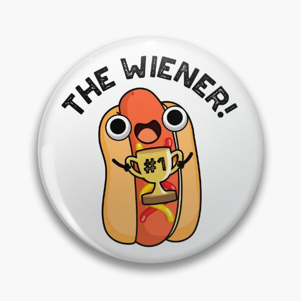 Item preview, The Wiener Funny Hot Dog Puns  designed and sold by punnybone.