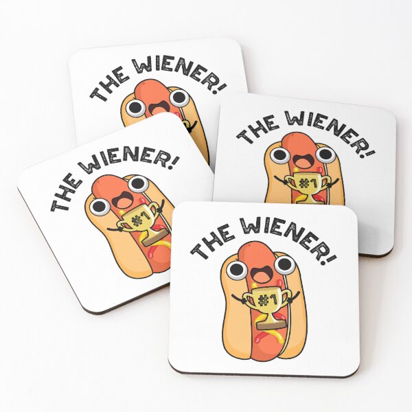 Item preview, The Wiener Funny Hot Dog Puns  designed and sold by punnybone.