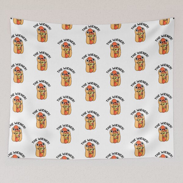 Item preview, The Wiener Funny Hot Dog Puns  designed and sold by punnybone.