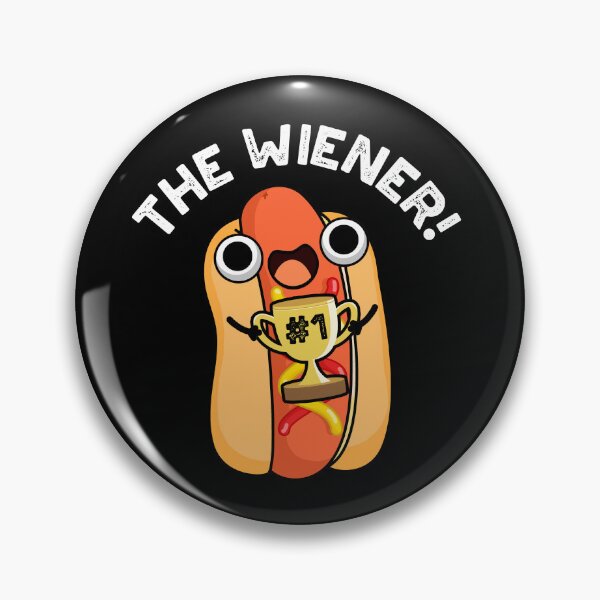 Item preview, The Wiener Funny Hot Dog Puns (Dark BG) designed and sold by punnybone.