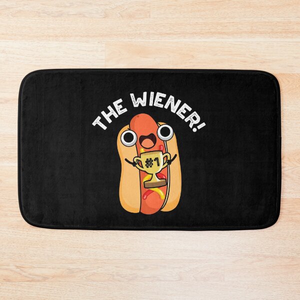 Item preview, The Wiener Funny Hot Dog Puns (Dark BG) designed and sold by punnybone.