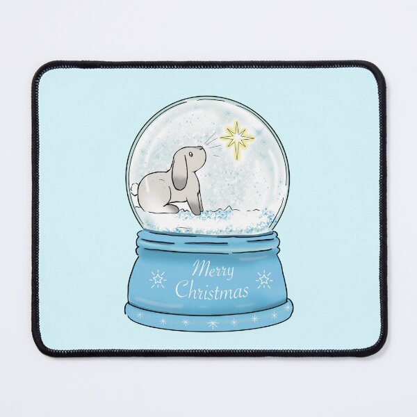Item preview, Christmas bunny snowglobe designed and sold by Willow Grove Designs.