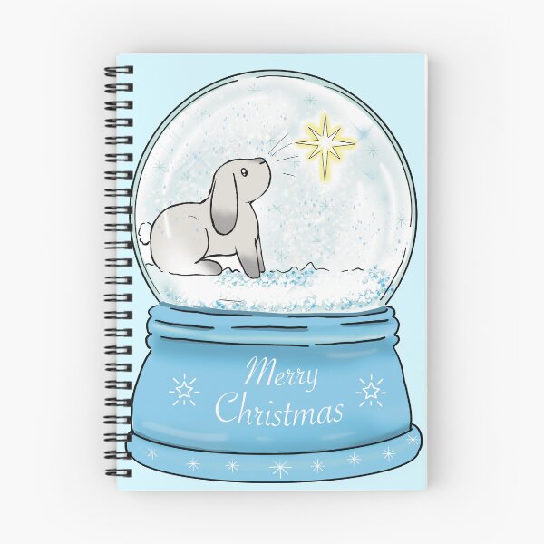 Item preview, Christmas bunny snowglobe designed and sold by Willow Grove Designs.