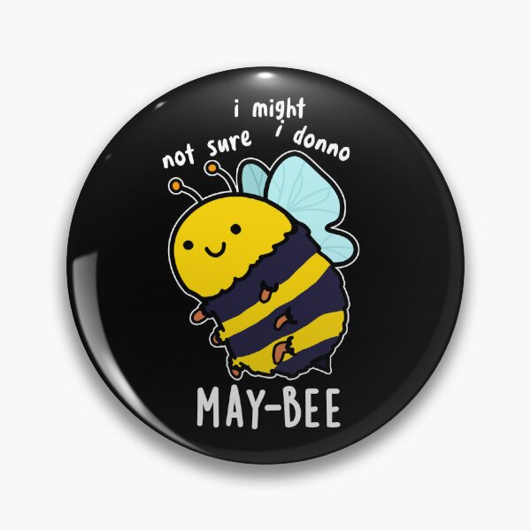 Item preview, May-bee Funny Insect Bee Puns (Dark BG) designed and sold by punnybone.