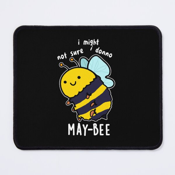 Item preview, May-bee Funny Insect Bee Puns (Dark BG) designed and sold by punnybone.