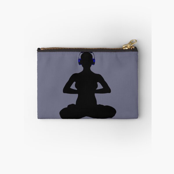 Item preview, Meditating Woman w/ Blue Headphones designed and sold by RealmsBeyond.