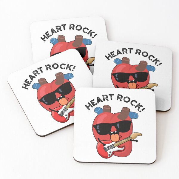 Item preview, Heart Rock Funny Music Puns  designed and sold by punnybone.