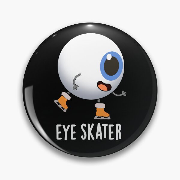 Item preview, Eye Skater Funny Ice Skating Puns (Dark BG) designed and sold by punnybone.