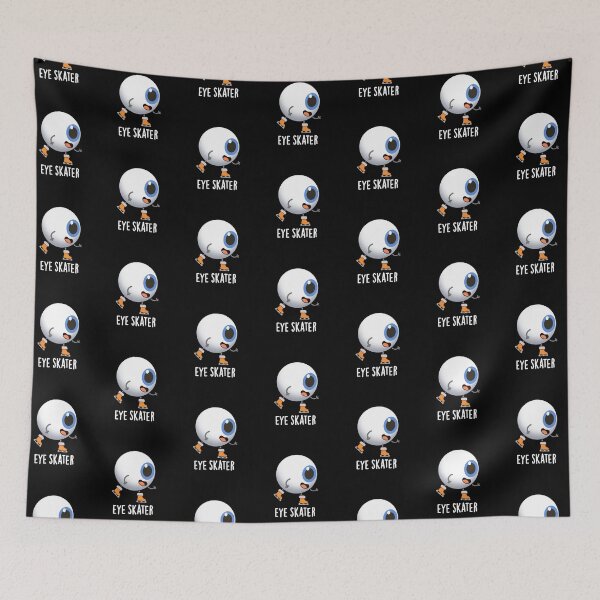 Item preview, Eye Skater Funny Ice Skating Puns (Dark BG) designed and sold by punnybone.