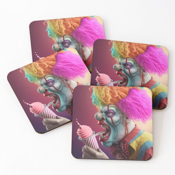 Item preview, halloween clown eating icecream designed and sold by MrUtDesign.