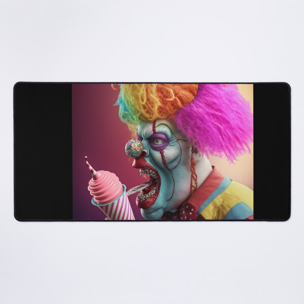 Item preview, halloween clown eating icecream designed and sold by MrUtDesign.