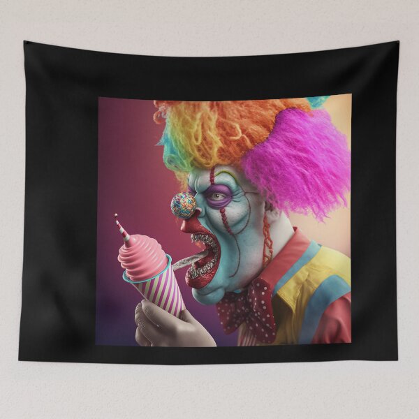 Artikelvorschau, halloween clown eating icecream entworfen und verkauft von MrUtDesign.