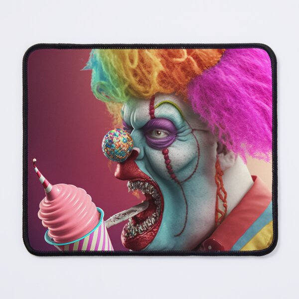 Item preview, halloween clown eating icecream designed and sold by MrUtDesign.