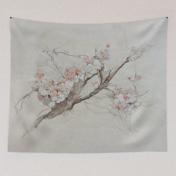 Item preview, Japanese cherry blossom branch designed and sold by flowinglobe.