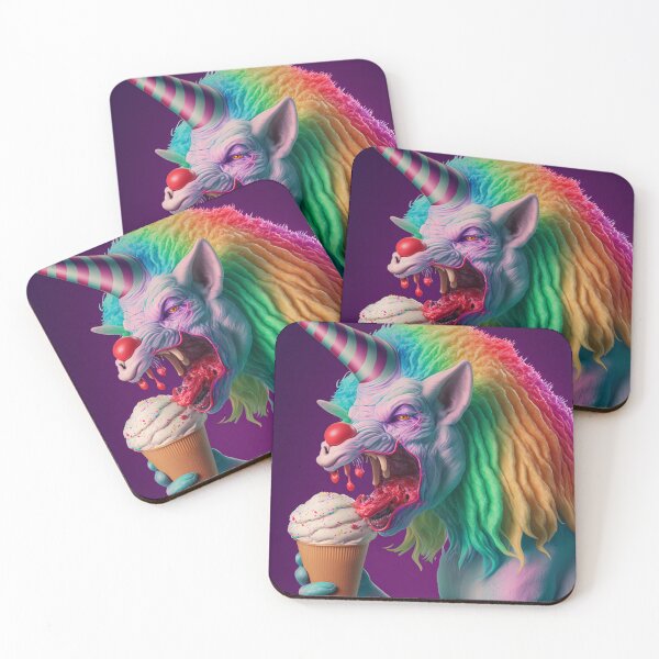 Item preview, halloween  unicorn eating icecream designed and sold by MrUtDesign.