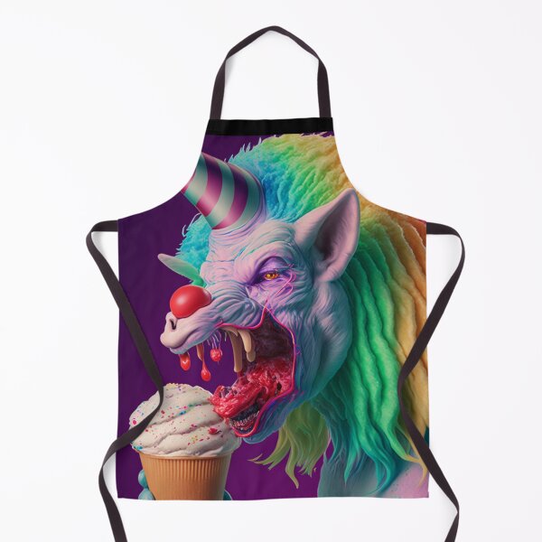 Artikelvorschau, halloween  unicorn eating icecream entworfen und verkauft von MrUtDesign.