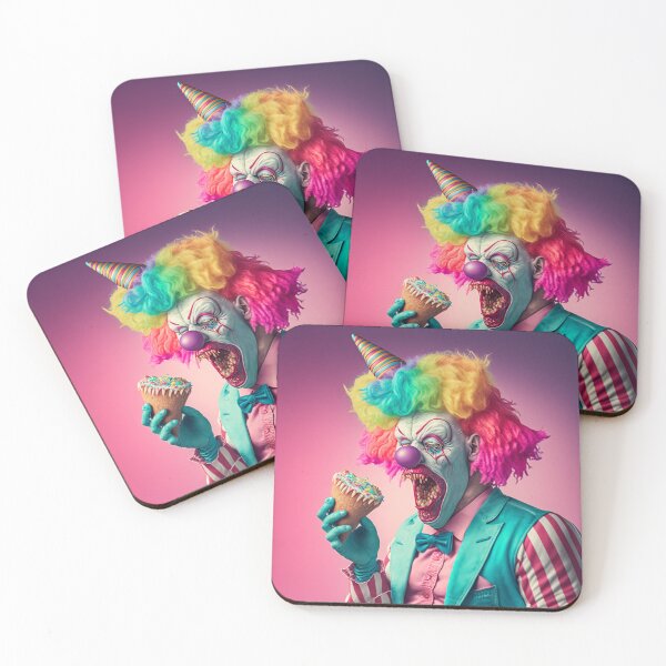 Item preview, halloween clown eating icecream designed and sold by MrUtDesign.