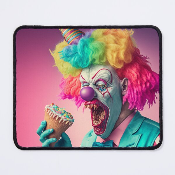 Item preview, halloween clown eating icecream designed and sold by MrUtDesign.