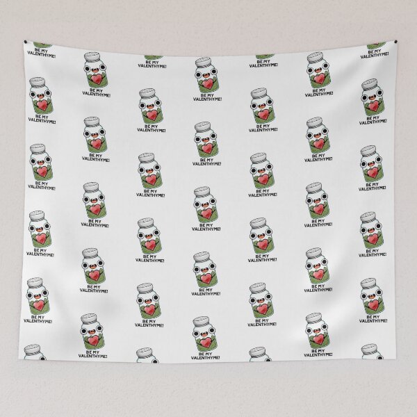 Item preview, Be My Valen-thyme Funny Valentine Puns  designed and sold by punnybone.