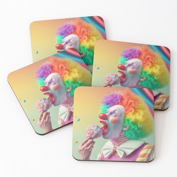 Item preview, halloween clown eating icecream designed and sold by MrUtDesign.