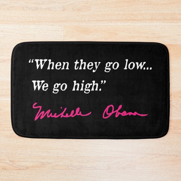 Item preview, cuando bajan, subimos - Michelle Obama (blanco/rosa fuerte) designed and sold by Thelittlelord.