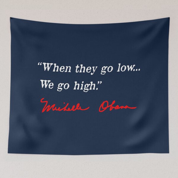 Item preview, cuando bajan, subimos - Michelle Obama (blanco/rojo) designed and sold by Thelittlelord.