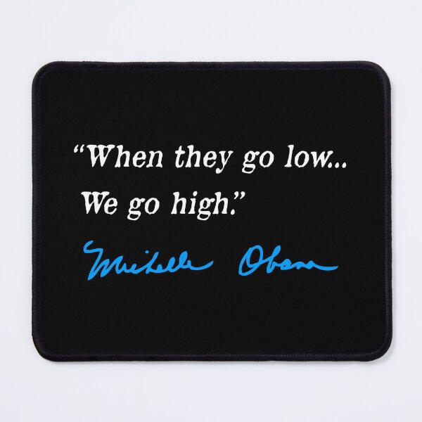 Item preview, cuando bajan, subimos - Michelle Obama (blanco/azul) designed and sold by Thelittlelord.