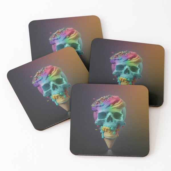Artikelvorschau, icecream skull entworfen und verkauft von MrUtDesign.