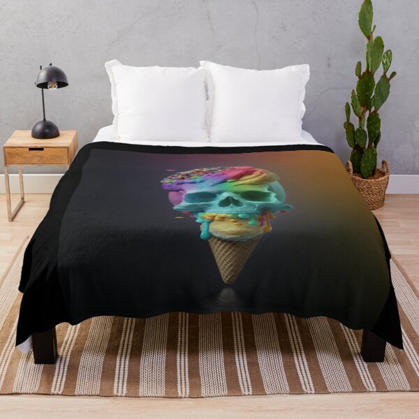 Artikelvorschau, icecream skull entworfen und verkauft von MrUtDesign.