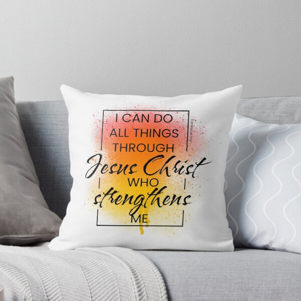Item preview, Christian I Can Do All Things Red and Yellow Alcohol Ink Bible Verse designed and sold by StephanieWard.