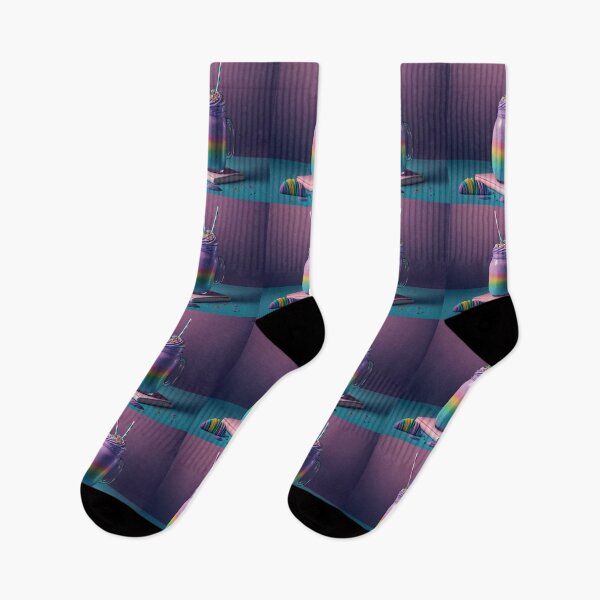 Item preview, rainbow icecream milkshake designed and sold by MrUtDesign.