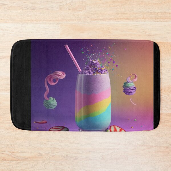 Artikelvorschau, rainbow icecream milkshake entworfen und verkauft von MrUtDesign.