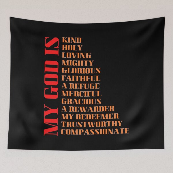 Item preview, My God is - Red/Orange designed and sold by BlessedConcepts.